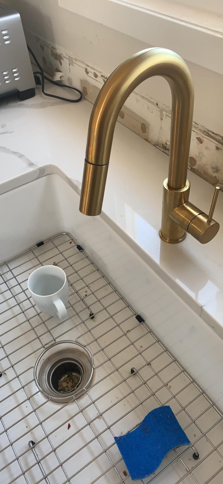 AguaStella AS59BN Brushed Nickel Bar Faucet or Prep Kitchen Sink Faucet with Pull Down Sprayer and Single Handle customer photo 1