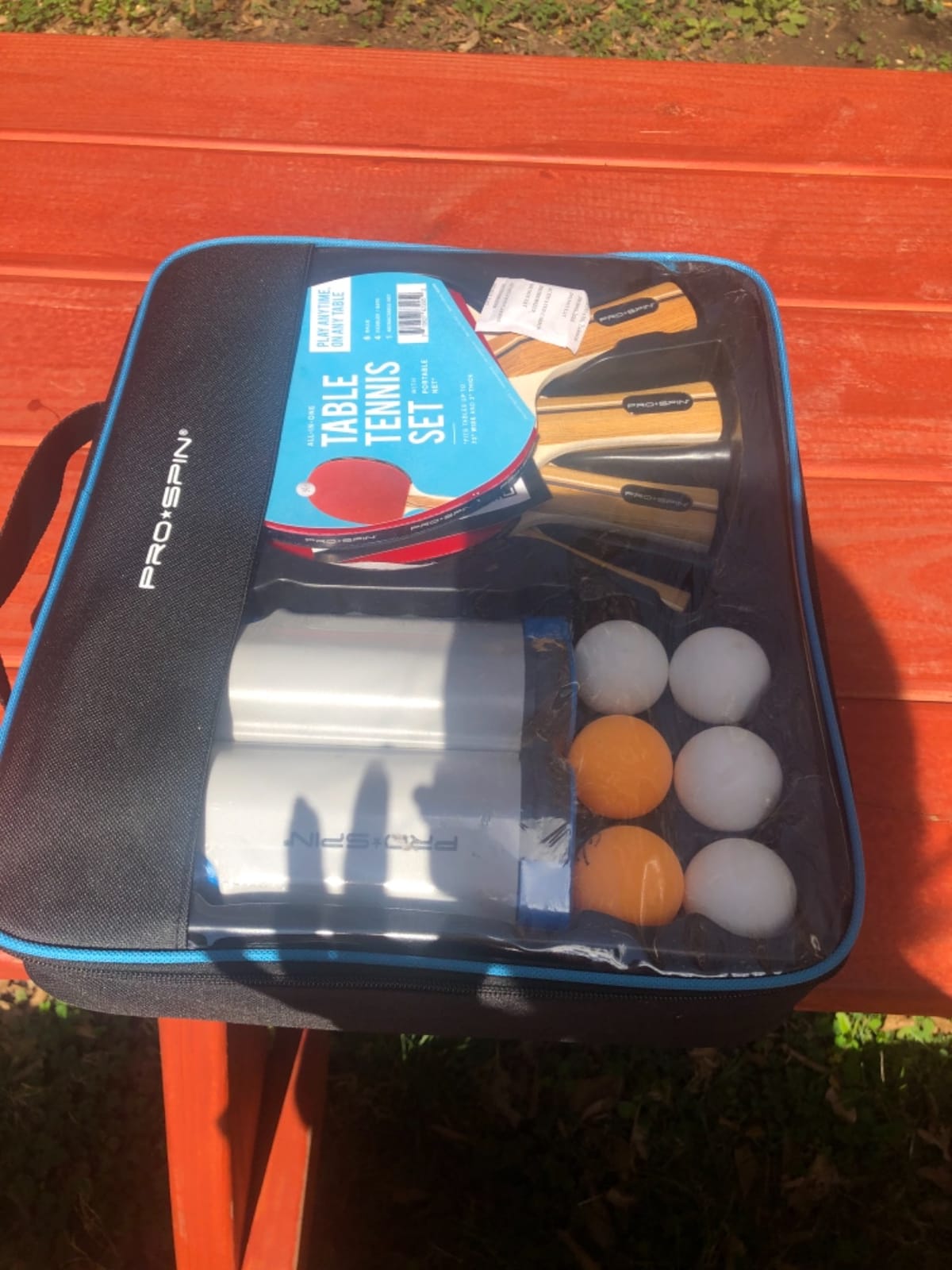 PRO-SPIN Portable Ping Pong Set with Retractable Ping Pong Net for Any Table, All-in-One Table Tennis Set with Ping Pong Paddles, Balls & Case, Table Top Family Game customer photo 1
