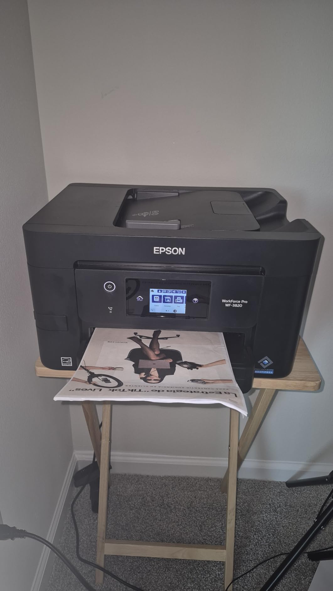 Epson Workforce Pro WF-3820 Wireless Color All-in-One Inkjet Printer customer photo 1