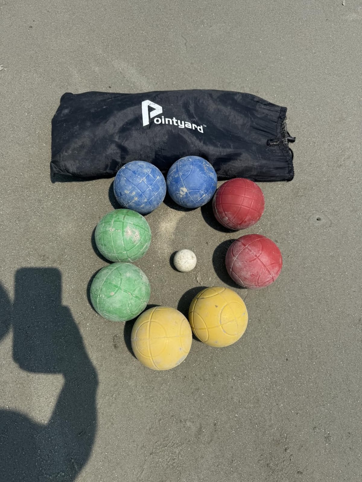 100mm Bocce Ball Set, 8 Premium PE Balls & Pallino Outdoor Game customer photo 1