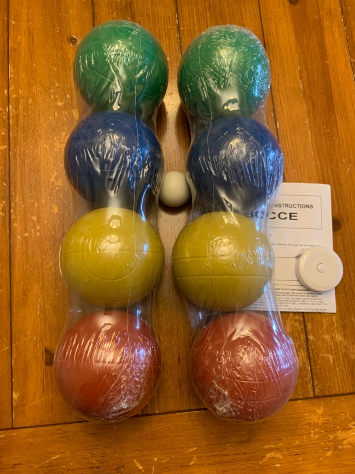100mm Bocce Ball Set, 8 Premium PE Balls & Pallino Outdoor Game customer photo 2