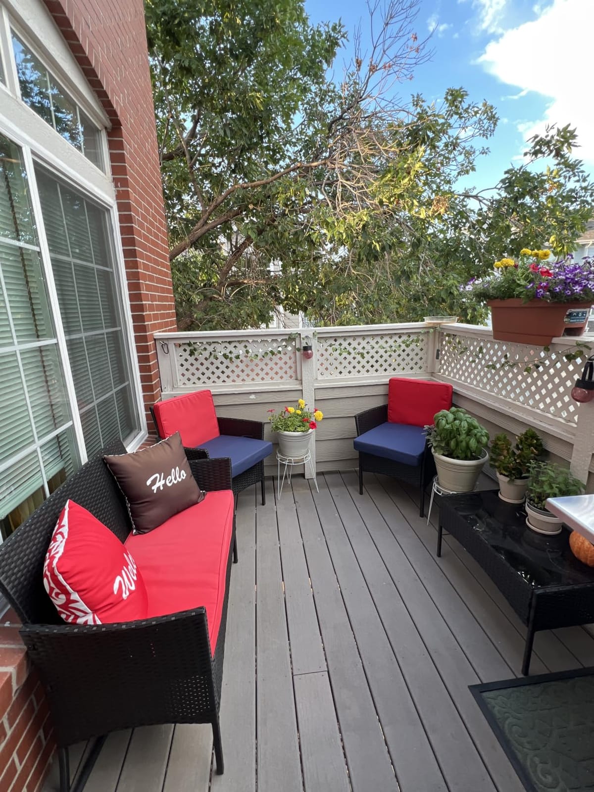 FDW 4-Piece Patio Furniture Set | Brown | Outdoor Wicker Furniture customer photo 1