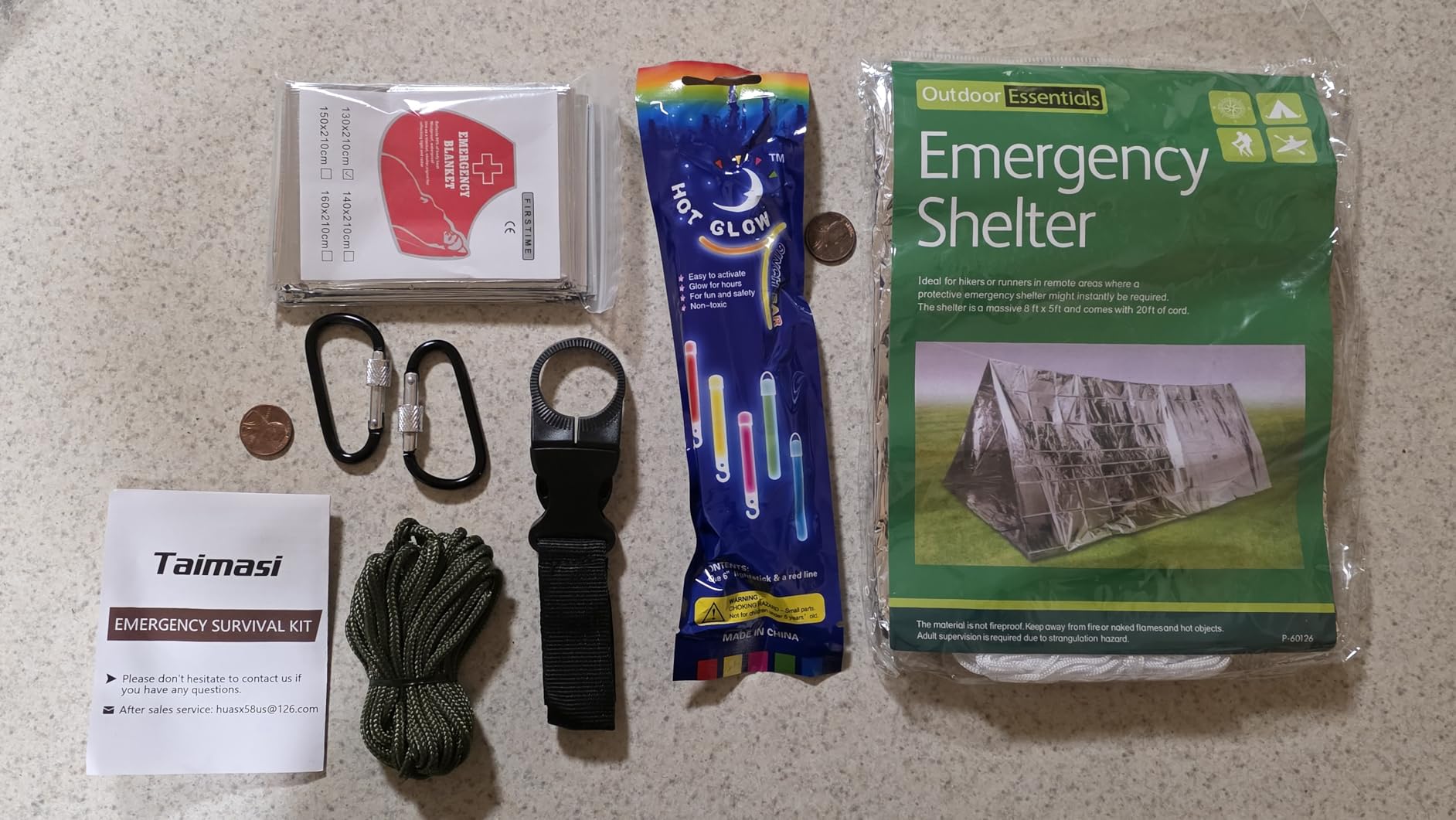 TAIMASI 238 Pcs Emergency Survival Kit with First Aid Kit and Molle Pouch customer photo 1