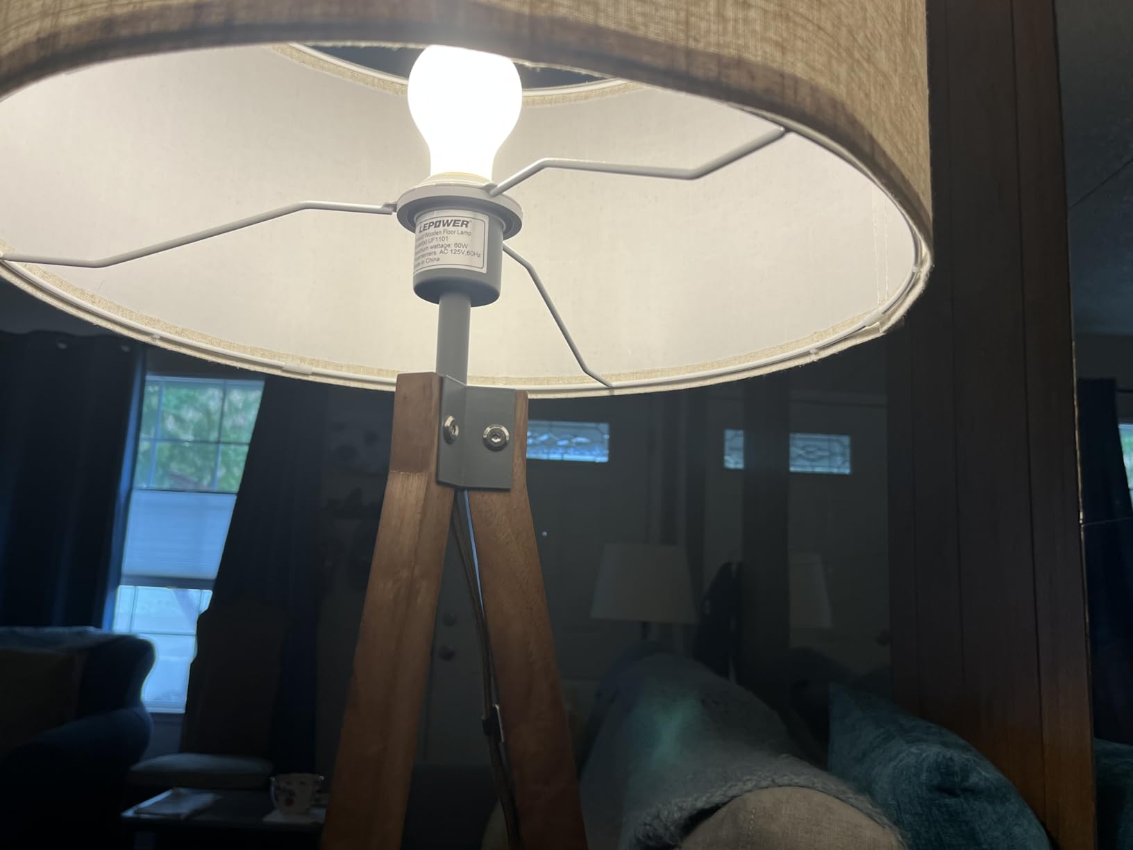 LEPOWER Shelf Floor Lamp Tripod Mid Century Modern Lamps for Living Room customer photo 1