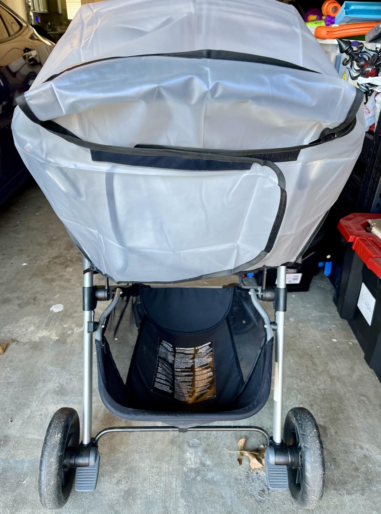 Clear Stroller Rain Cover, Universal Travel Weather Shield Breathable Baby Stroller Rain Cover for Windproof, Waterproof, Protect from Sun Dust Snow customer photo 1