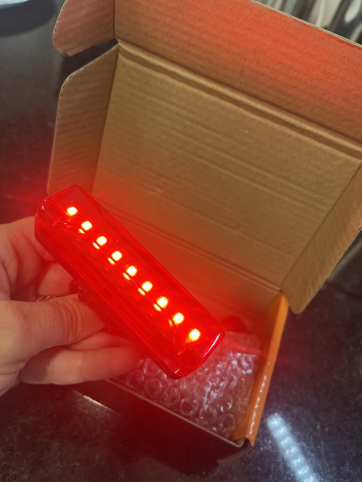 1200 Lumens Bike Lights for Night Riding,Super Bright Bike Lights Front and Back,USB Rechargeable Bicycle Light,3 LED Bike Headlight with Power Bank Function,IPX5 Waterproof,3+5 Light Modes customer photo 2