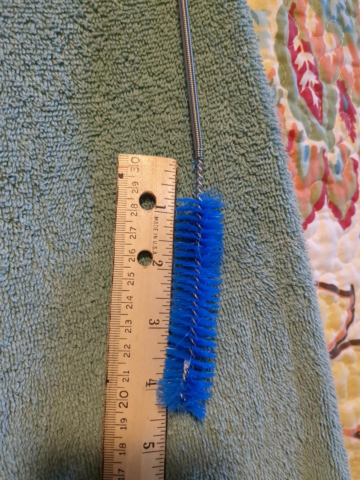 CPAP Tube Cleaning Brush-7 Feet Flexible + 7 Inches Handy Stainless Steel Wire Bristle Brush- Fits for Standard 22mm Diameter Tubing (Blue) customer photo 1