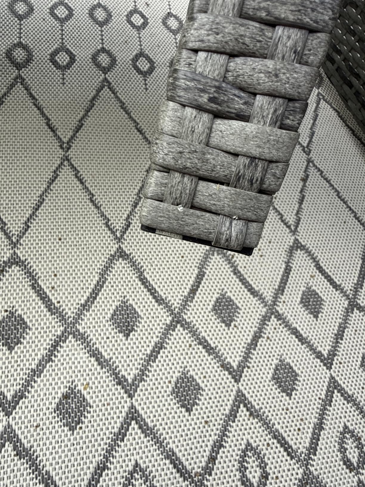 Best Choice Products 4-Piece Outdoor Wicker Patio Conversation Furniture Set for Backyard w/Coffee Table, Seat Cushions - Gray/Gray customer photo 1