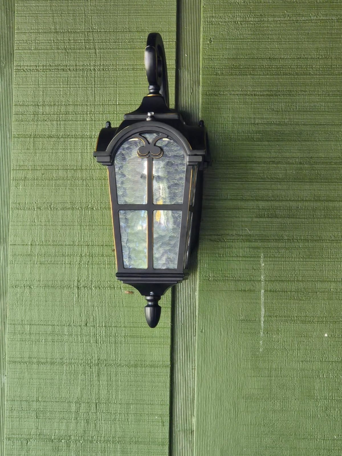 DEWENWILS Dusk to Dawn Outdoor Wall Light 17.7 Inch Black Waterproof customer photo 1