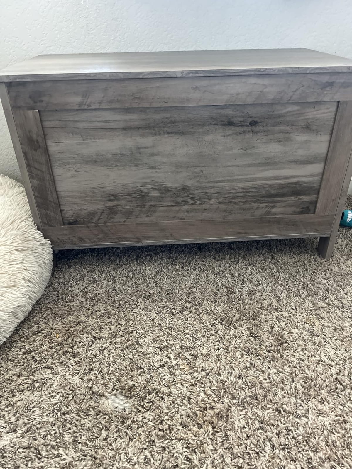 HOOBRO Toy Box, Retro Wooden Look Storage Chest with Safety Hinge, Entryway Storage Bench Supports 330 lb, 29.9 x 15.7 x 18.9 Inches Toy Chest Organizer, Easy Assembly (Greige) BG75CW01G2 customer photo 2