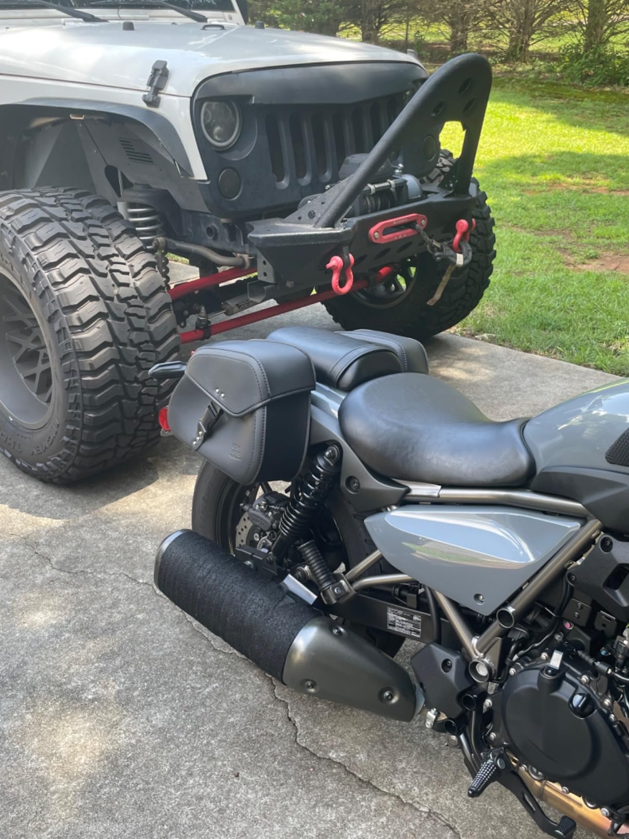 KEMIMOTO Motorcycle Saddlebags with Buckles, 16L Waterproof customer photo 2