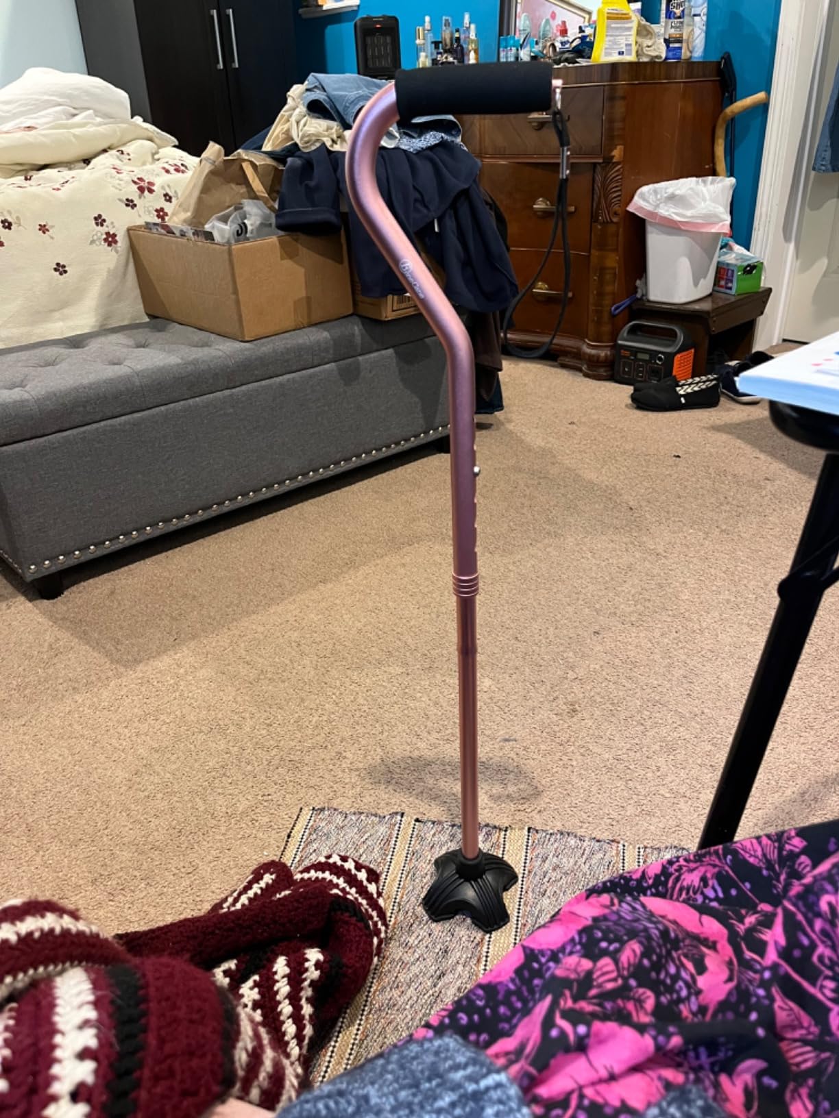 BeneCane Walking Cane Adjustable Cane with Offset Soft Cushioned Handle for Men & Women Lightweight Comfortable Extra Stability Base Mobility Aid for Men Women and Seniors customer photo 1