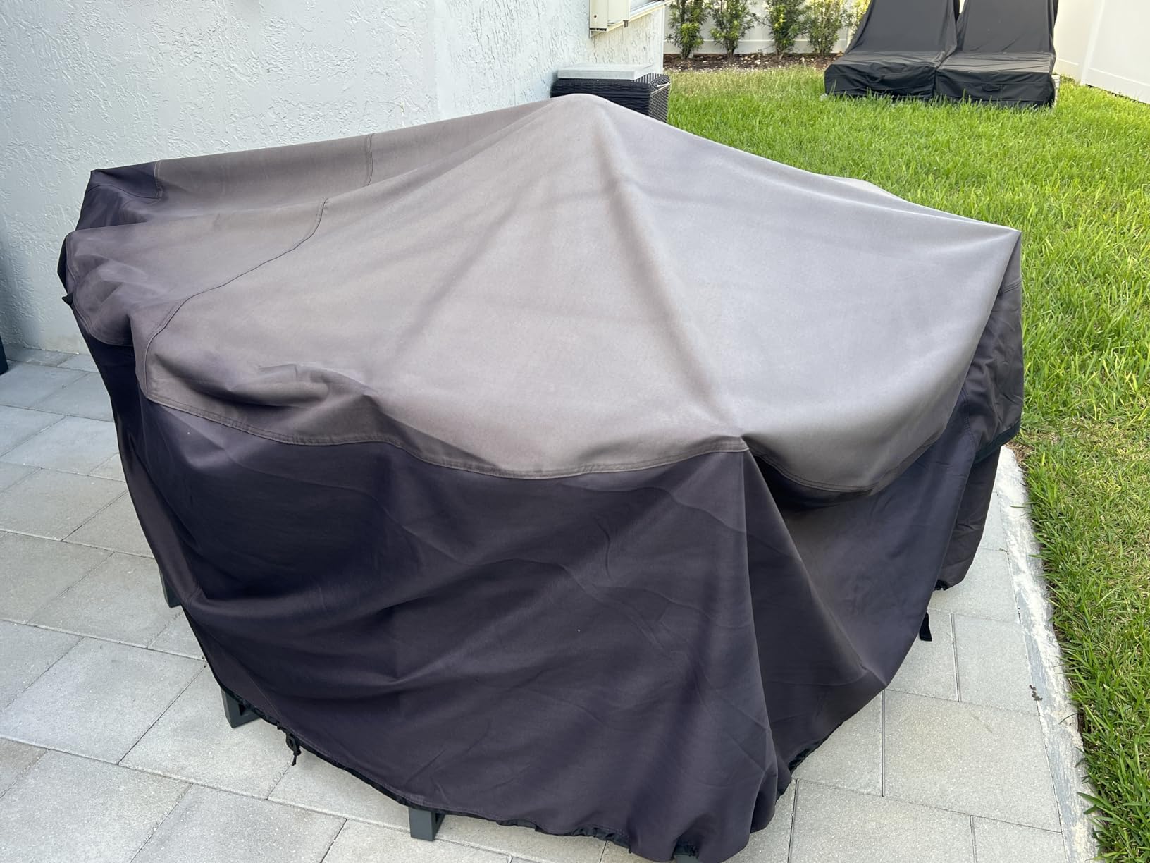 ULTCOVER Waterproof Round Patio Table Cover 108 inch customer photo 1