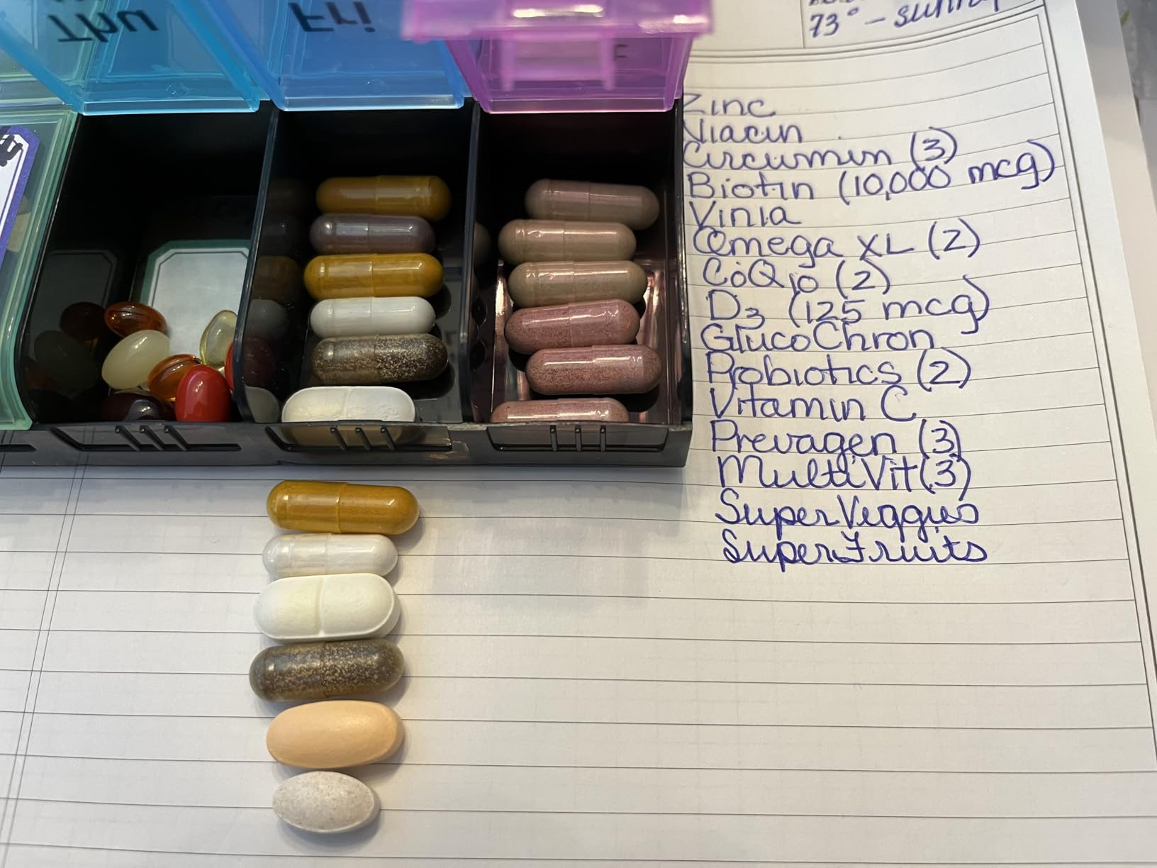 Extra Large Pill Organizer 2 Times a Day，Made for Seniors & High-Dose Users customer photo 2