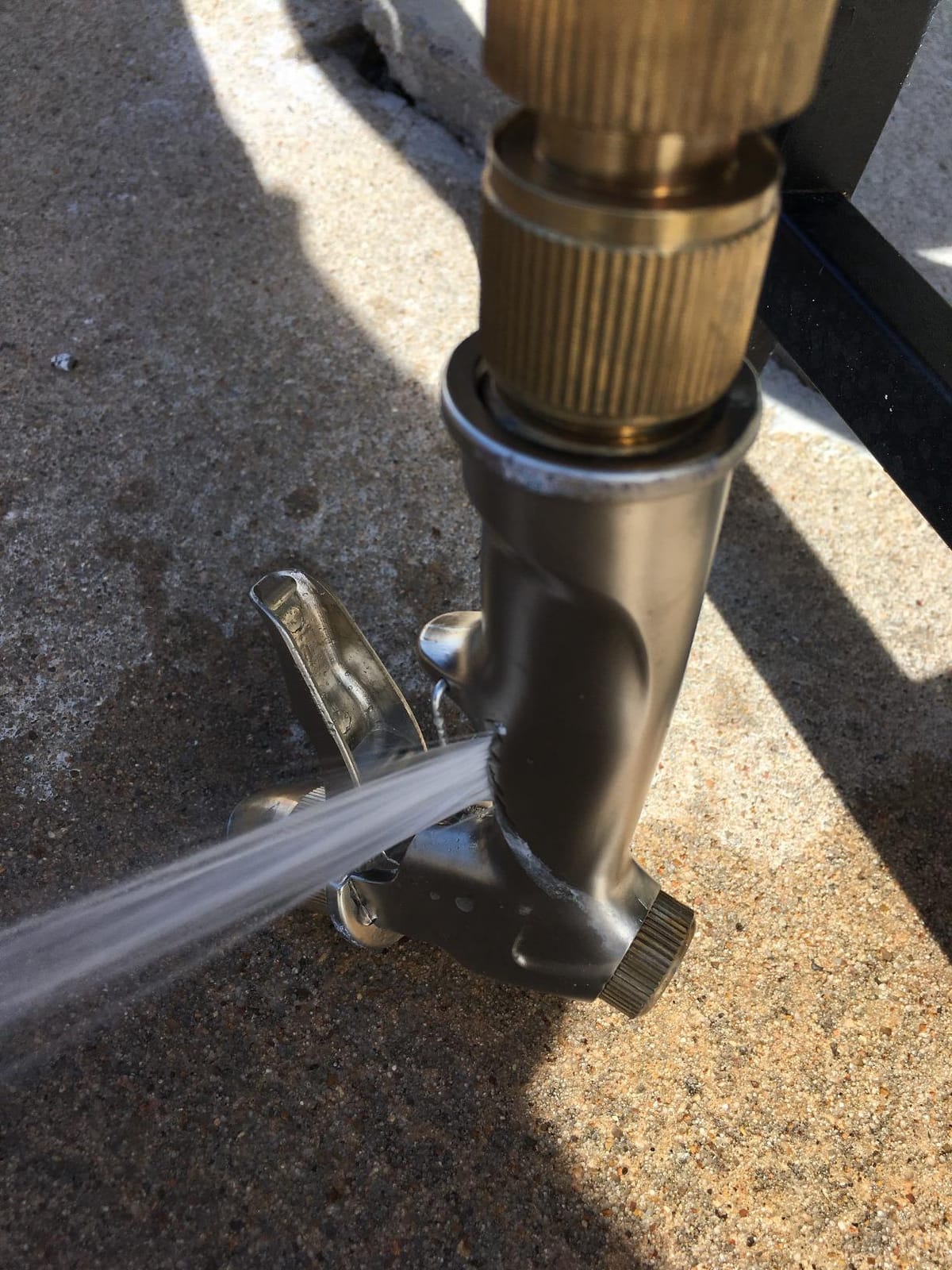ESOW Garden Hose Nozzle, Heavy Duty Metal with Brass Nozzle, 4 Modes customer photo 1