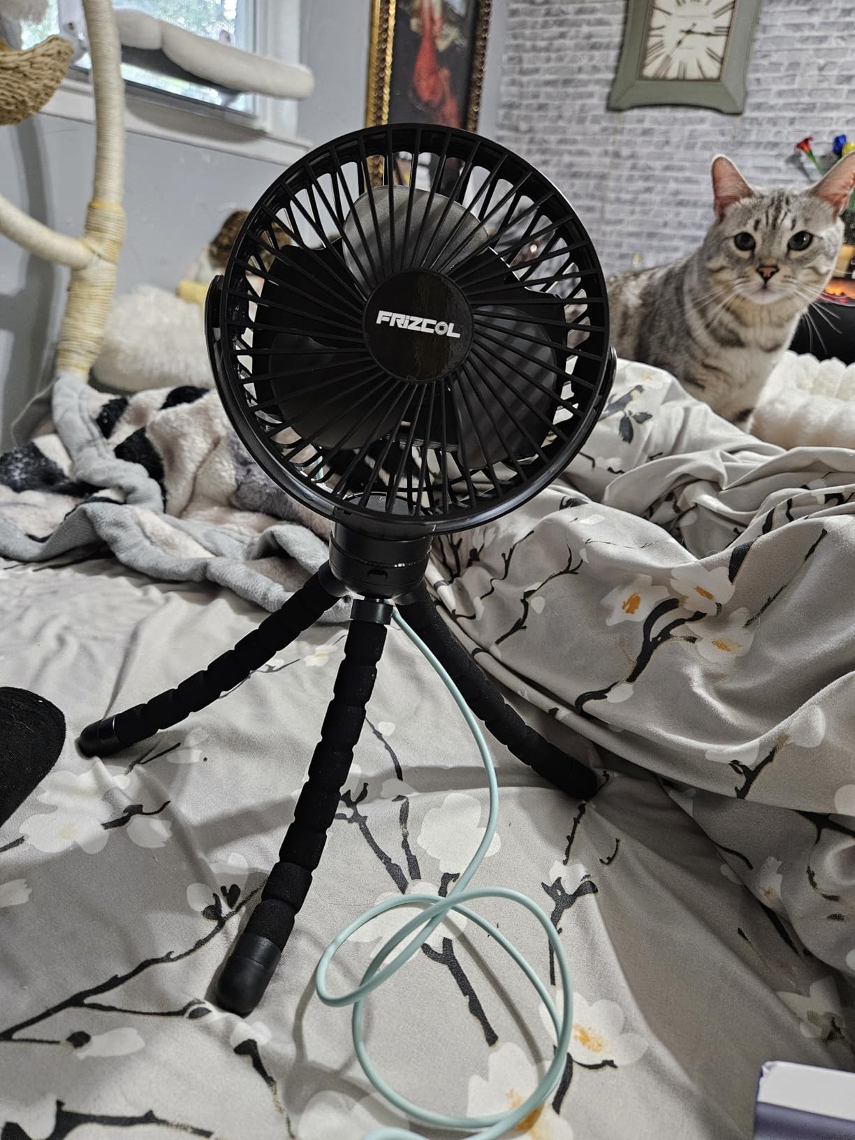 FRIZCOL 12000mAh Portable Stroller Fan 65Hours As Power Bank Baby Clip Fan customer photo 1