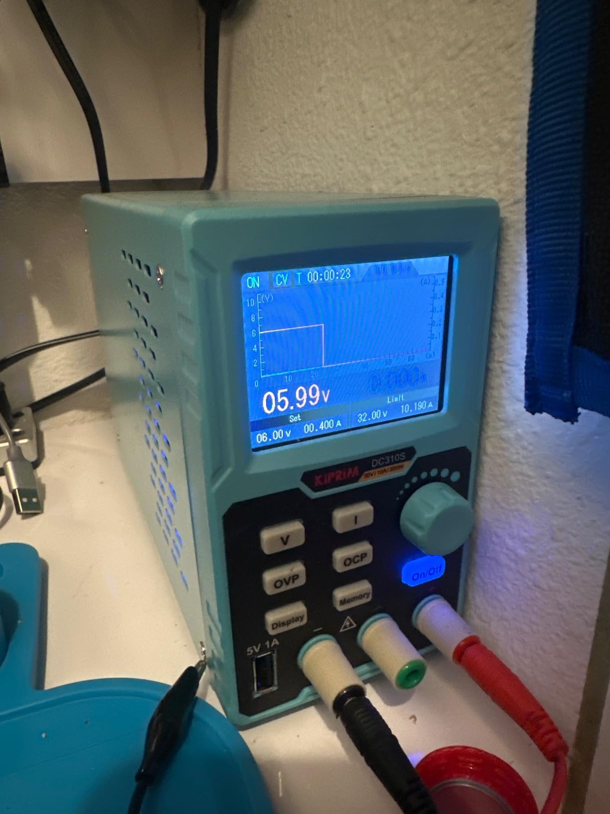 DC Power Supply, 0-30V 0-10A Adjustable Regulated Power Source, 110V Input, High Precision 4-Digit Display, Multiple Safety Protections, PC Software Control & Dual USB Ports customer photo 1