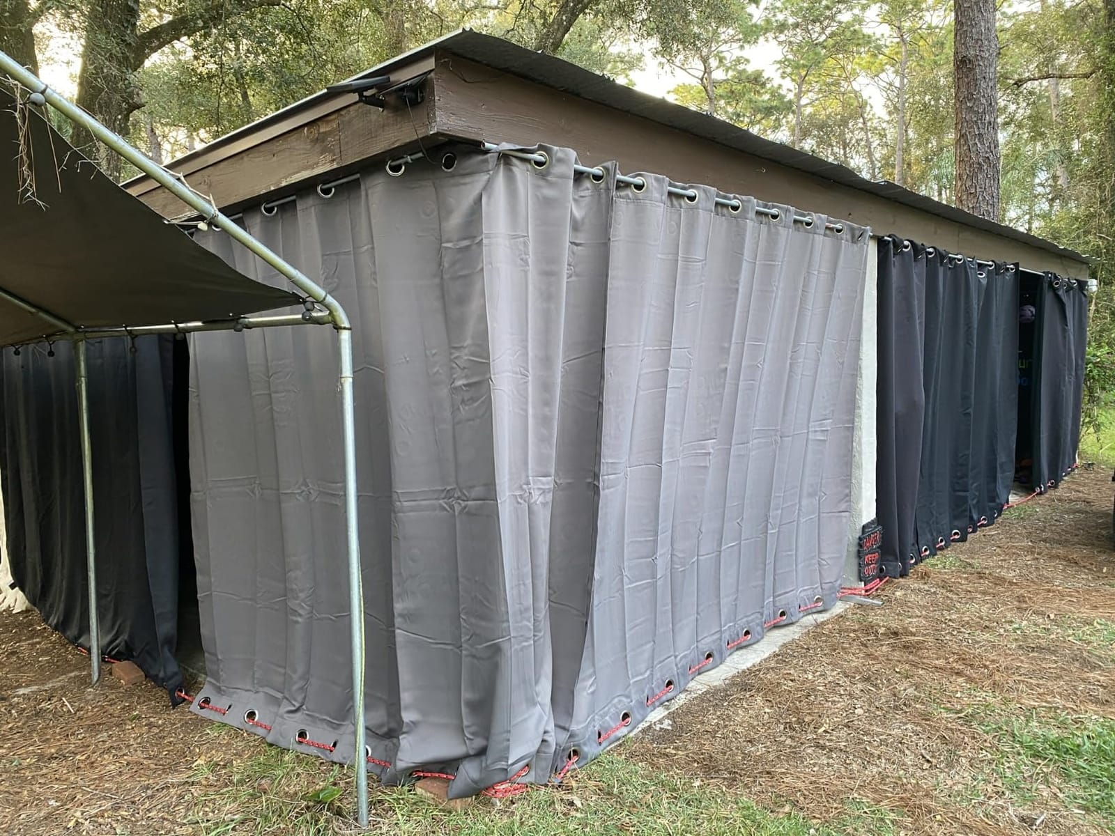 RYB HOME 2 Panels Outdoor Curtains for Patio Waterproof Weighted Windproof customer photo 2