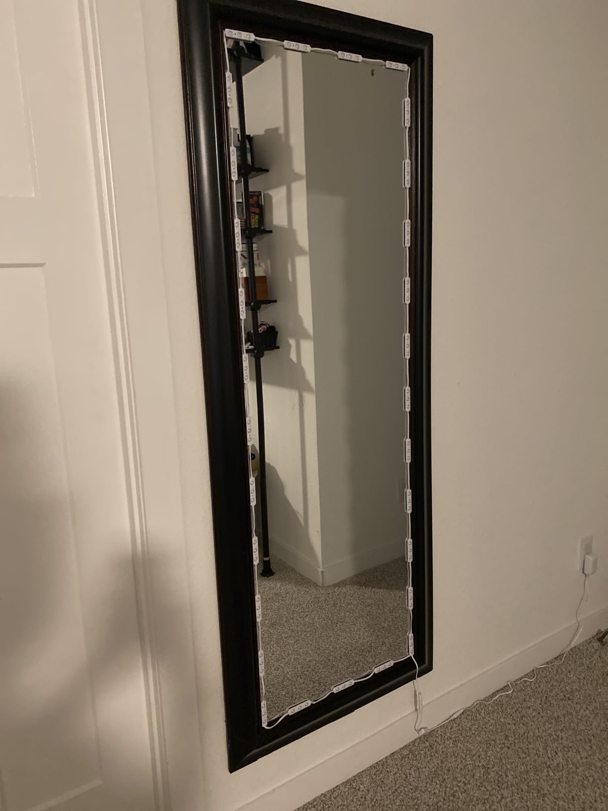LPHUMEX Hollywood Glam Led Vanity Lights Kit, 14ft Dimmable Mirror Lights, Full Body & Bathroom Lighting, Plug in Floor Light with Power Supply (Mirror not Inlcuded) customer photo 1