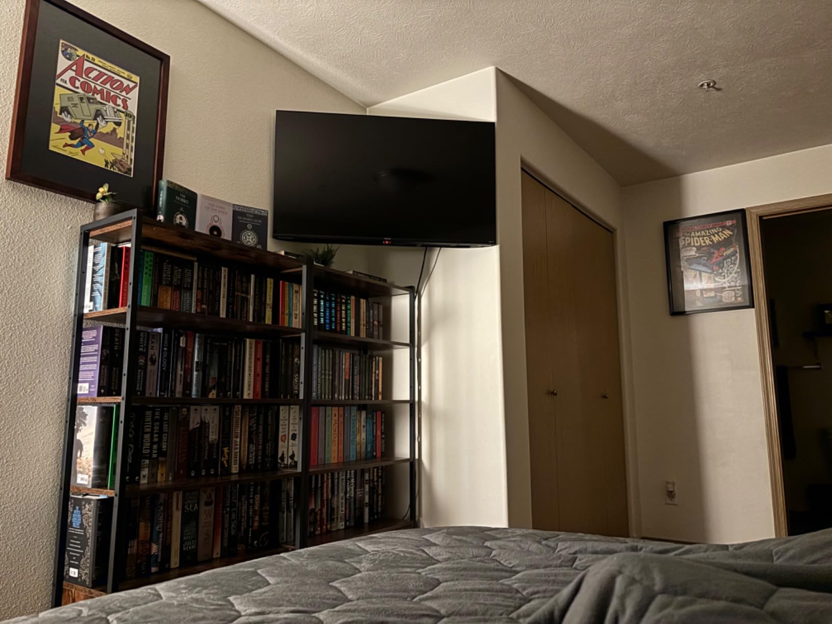 IRONCK Bookcase with Doors and Open Shelves for Home Office and Living Room customer photo 1