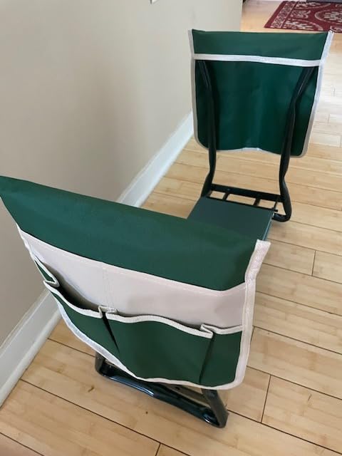 KVR Upgraded Garden Kneeler and Seat with Thicken & Widen Soft Kneeling Pad,Heavy Duty Foldable Gardener Stool with 2 Tool Pouches,Gardening Gifts for Women Mom Men Seniors¡­… customer photo 1