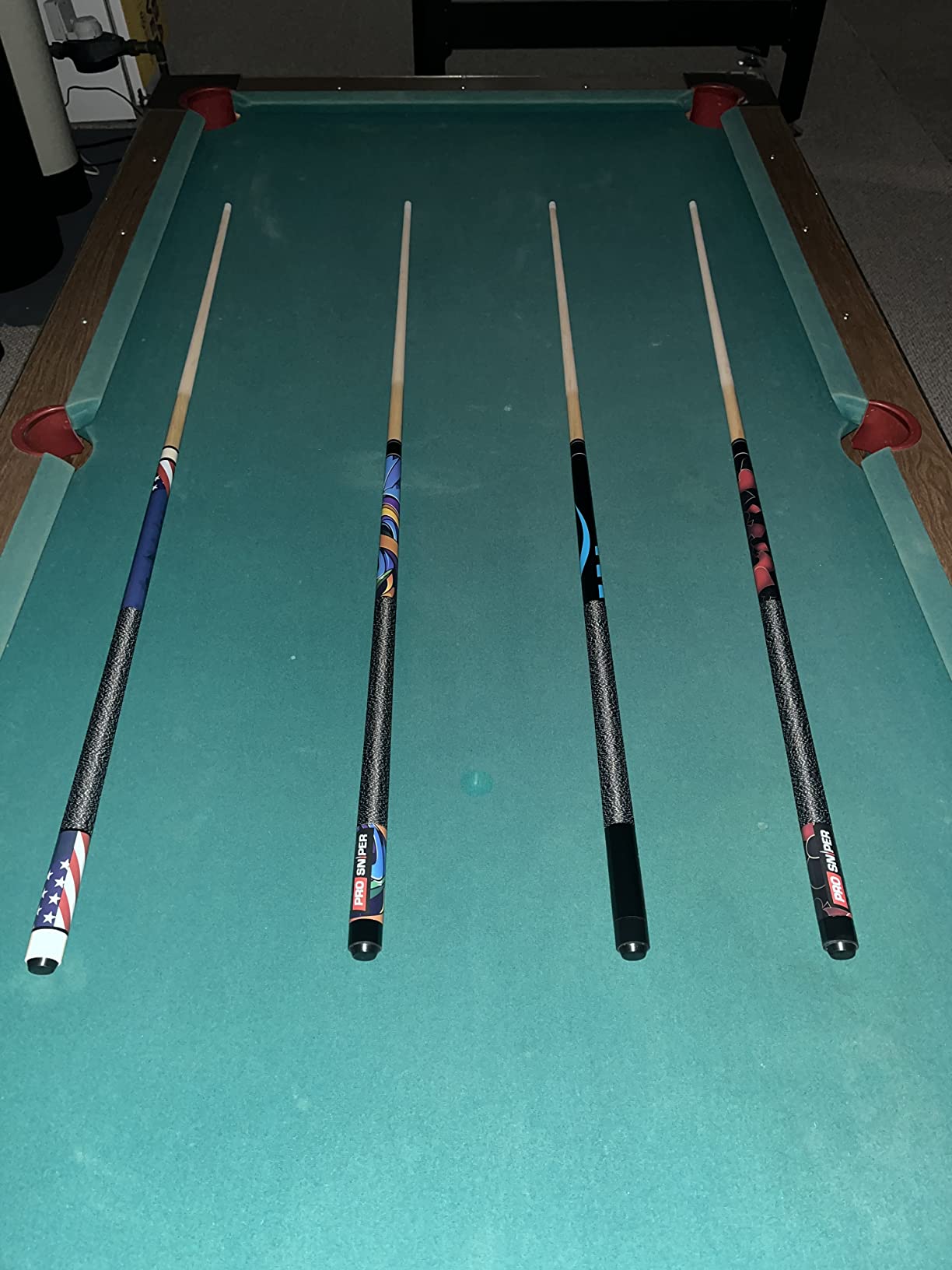 Prosniper Premium Pool Sticks Set of 4 | 58-Inch, 19-Oz Canadian Maple Pool Cue with Low-Deflection Shaft & 4 Extra Chalks | Pro-Grade Billiard Cue for Home & Bar Play customer photo 2