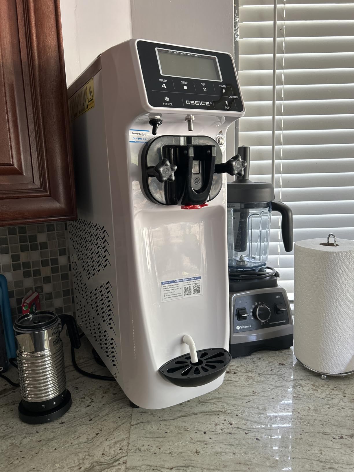 GSEICE Soft Serve Ice Cream Machine ETL customer photo 2