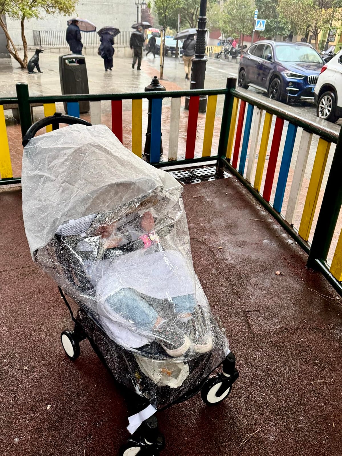 Clear Stroller Rain Cover, Universal EVA Weather Shield with Side Air Vents customer photo 1