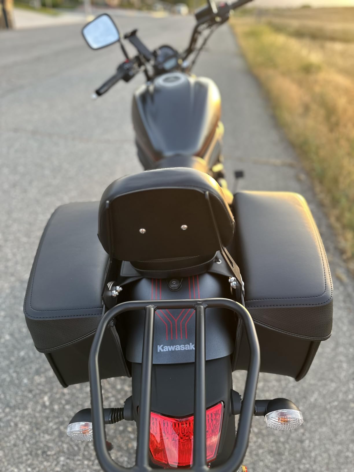 KEMIMOTO Synthetic Leather Motorcycle Saddlebags Throw Over Saddle Bags customer photo 1