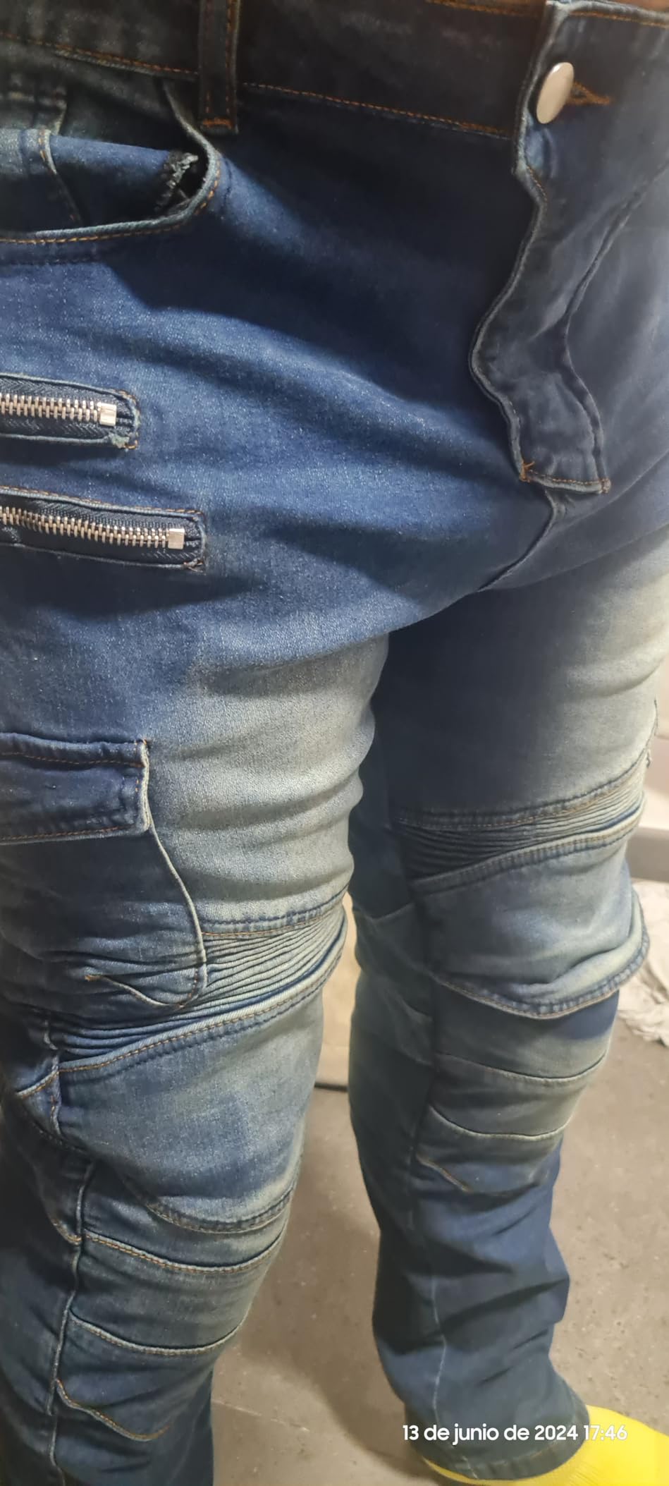 LOMENG Motorcycle Riding Pants Men with CE Armor Motorbike Dual Sport Jeans customer photo 1