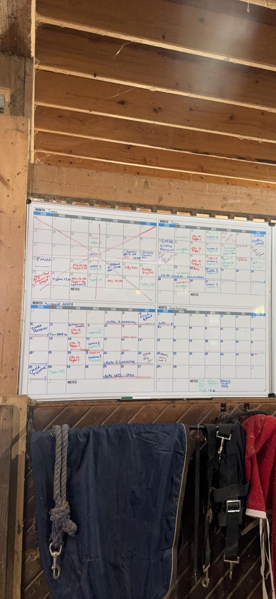 XBoard Magnetic Calendar Whiteboard 48