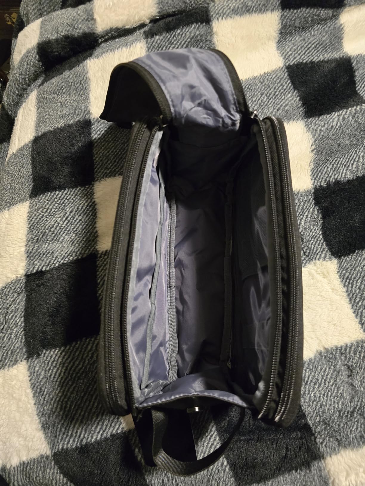ZEEMO Travel Toiletry Bag for Men, Full Open Dopp Kit with Dual Compartment customer photo 2