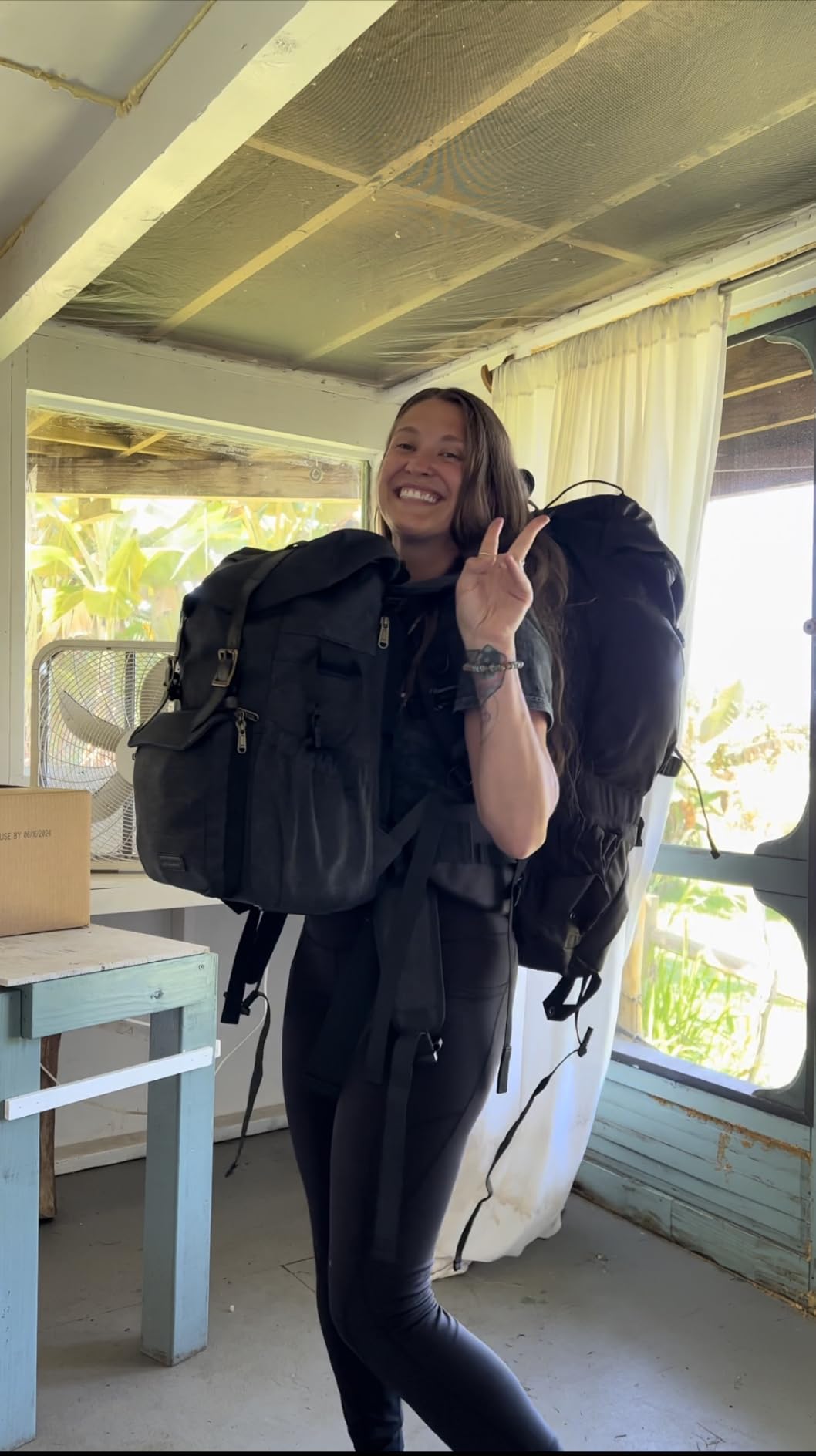 Teton 55L Scout Internal Frame Backpack for Hiking, Camping, Backpacking, Travel, Rain Cover Included, Olive customer photo 2
