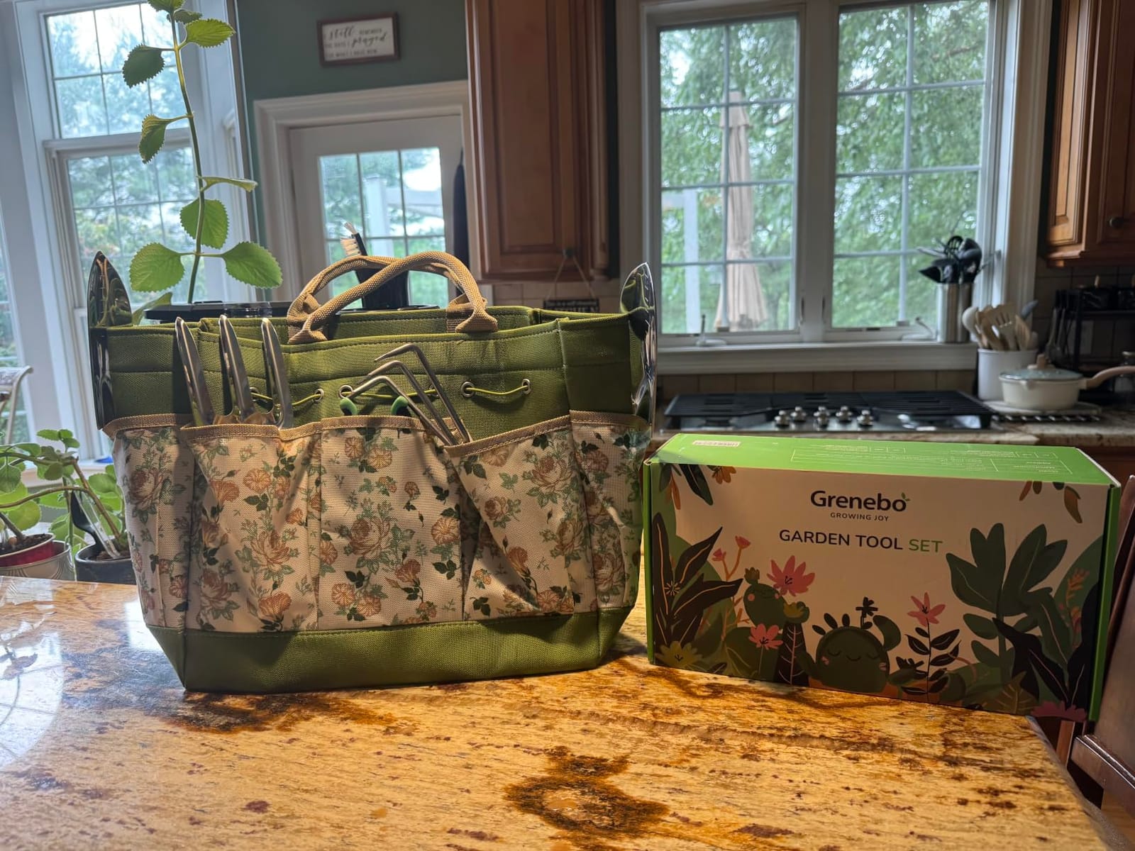 Grenebo Heavy Duty Gardening Tools with Handbag, Gardening Gifts for Women customer photo 2