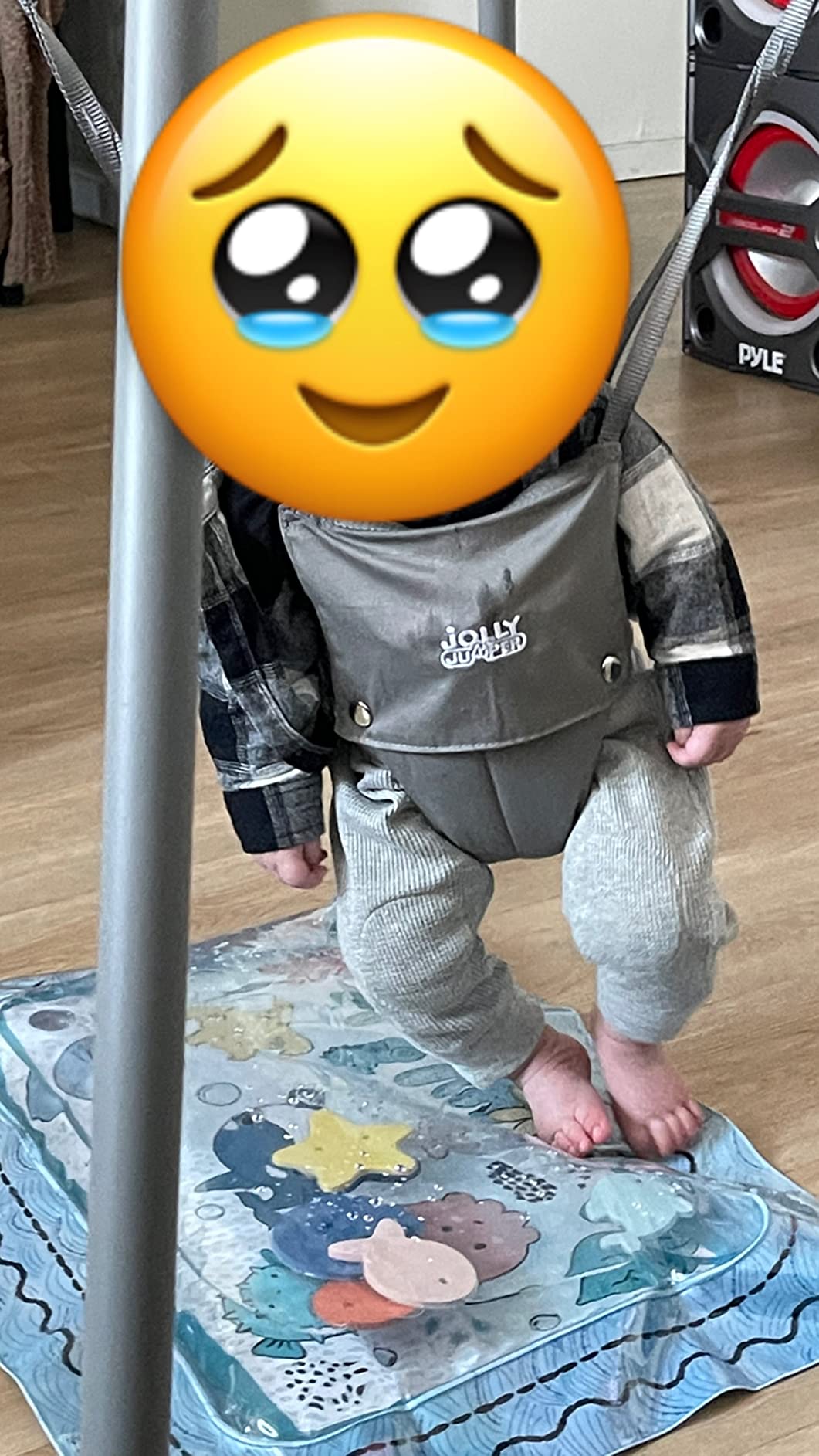 Jolly Jumper Elite Baby Exerciser - Grey Safari customer photo 2