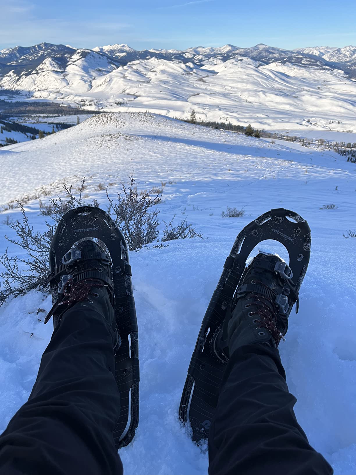 Retrospec Drifter Snowshoes for Women & Men - Lightweight Aluminum Frame Snow Shoes with Double Ratchet Binding System, Heel Lifts & Carry Bag for All Terrain Hiking & Winter Sports customer photo 1