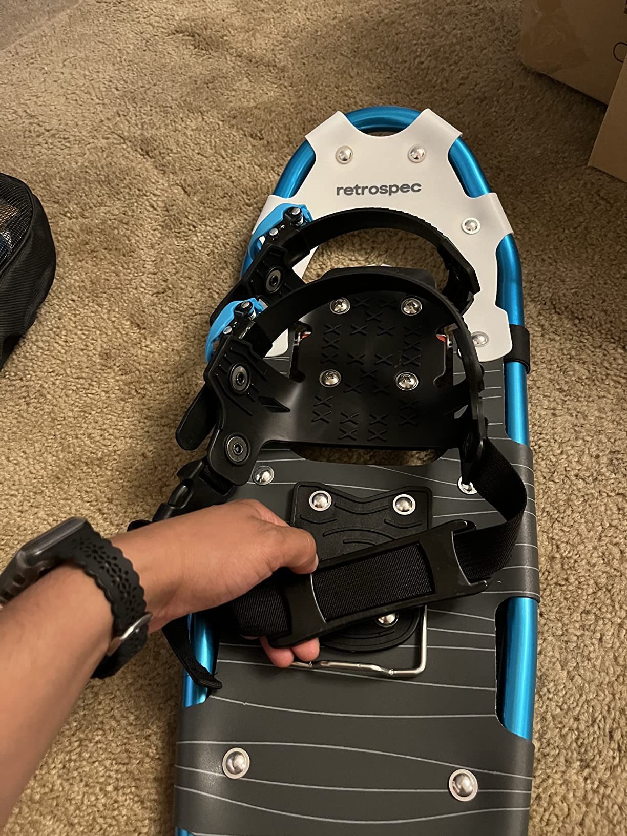 Retrospec Drifter Snowshoes for Women & Men - Lightweight Aluminum Frame Snow Shoes with Double Ratchet Binding System, Heel Lifts & Carry Bag for All Terrain Hiking & Winter Sports customer photo 1