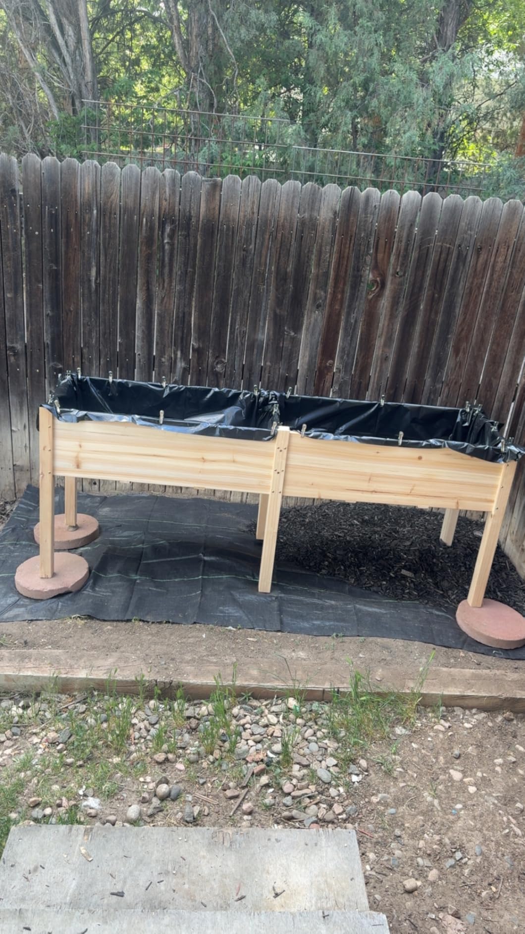 MIXC 331lb Capacity Sturdy Wooden Raised Garden Bed Outdoors with Legs customer photo 2