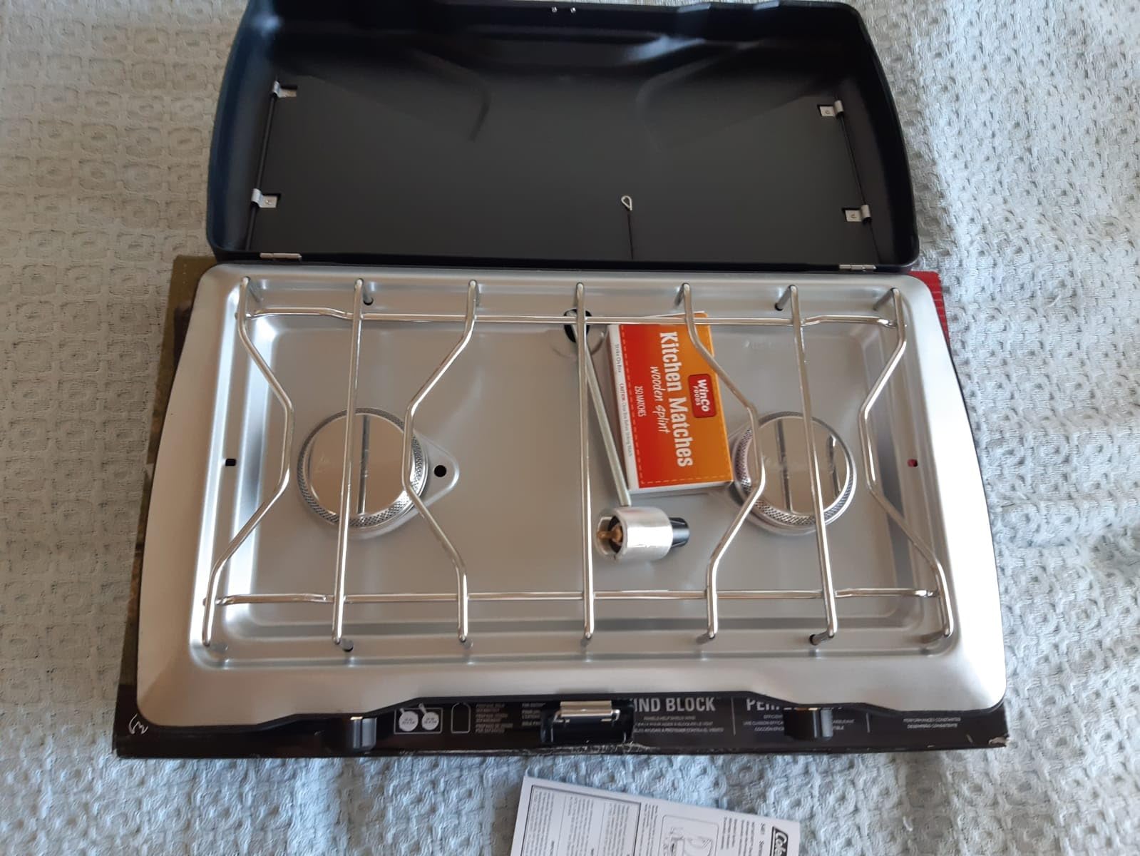 Coleman Triton 2-Burner Propane Stove, Portable Camping Cooktop with 2 Adjustable Burners & Wind Guards, 22,000 BTUs of Power for Camping, Tailgating, Grilling, BBQ, & More customer photo 1