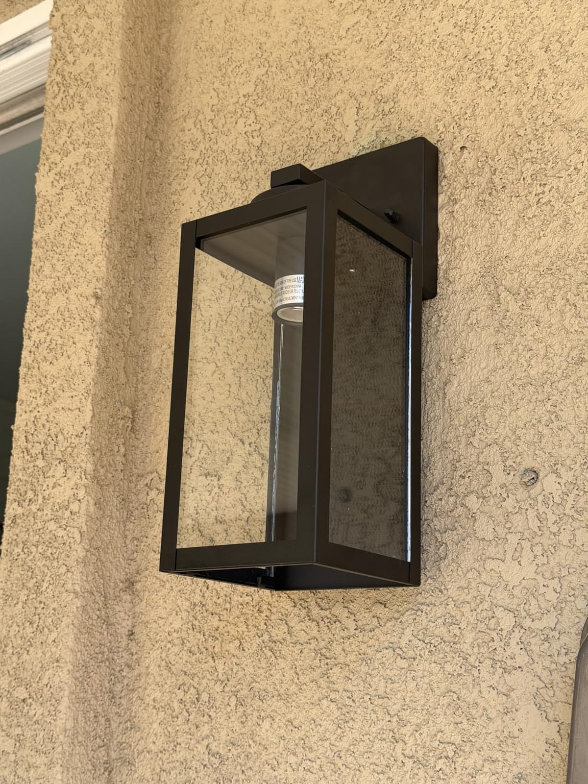 BesLowe Outdoor Wall Light Fixtures, Modern Black Exterior Wall Lanterns customer photo 2