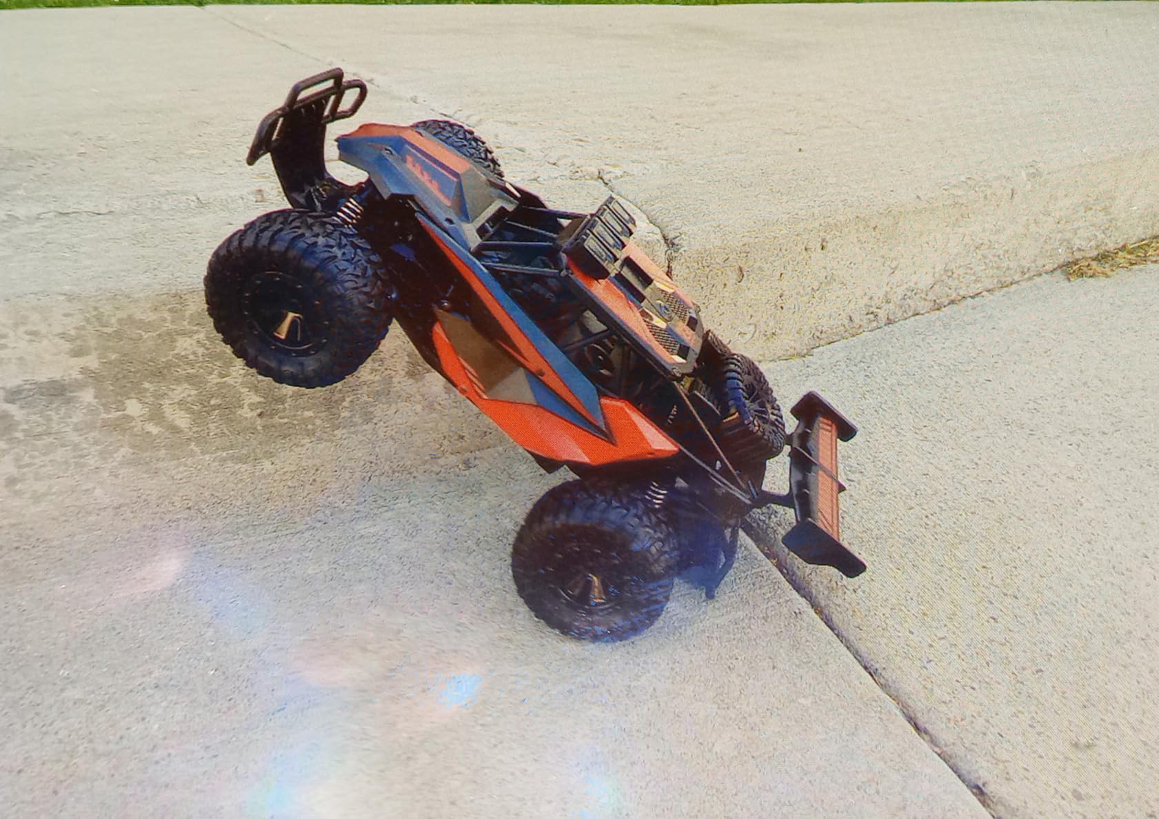 BLUEJAY Remote Control Car, 2.4GHz High Speed 33KM/H RC Cars Toys | 1:12 Monster RC Truck Off Road with LED Headlight and Rechargeable Battery Gifts for Adults Boys 8-12 customer photo 1