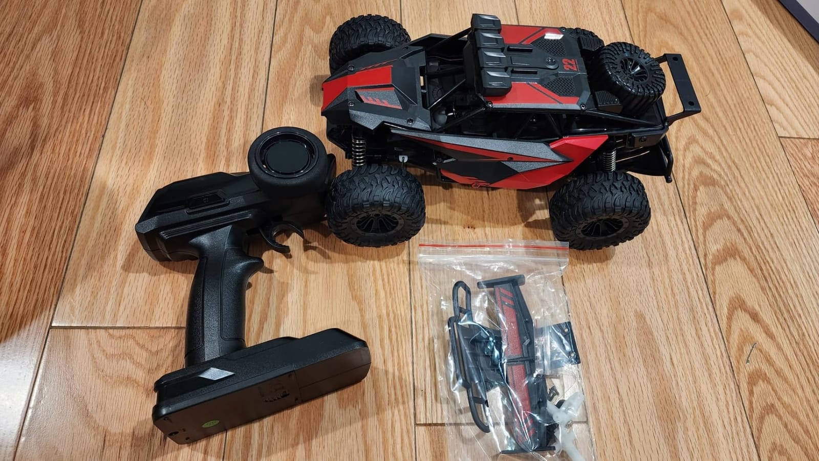 BLUEJAY Remote Control Car, 2.4GHz High Speed 33KM/H RC Cars Toys | 1:12 Monster RC Truck Off Road with LED Headlight and Rechargeable Battery Gifts for Adults Boys 8-12 customer photo 2