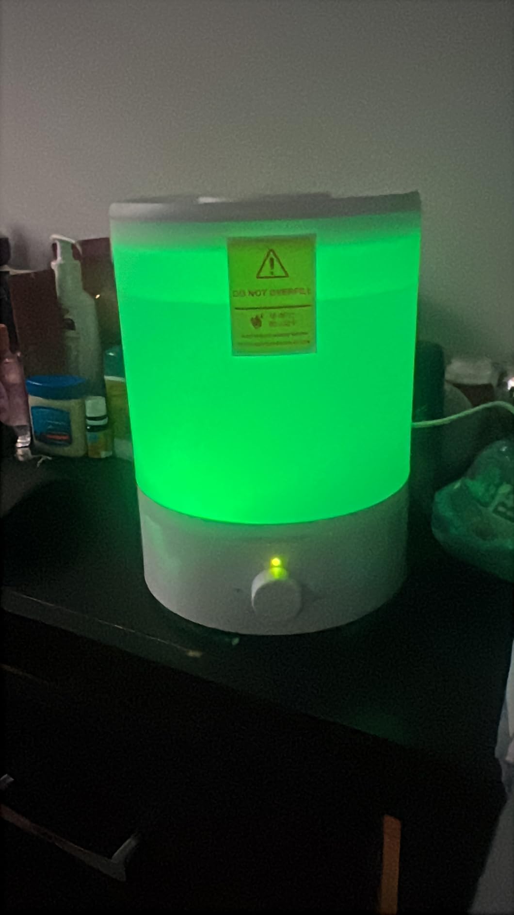 MegaWise Healthy Top-Refill Cool Mist Humidifiers for Bedroom, 24dB Ultrasonic Air Vaporizer with Water Filter for Baby [PP Material], Colorful Night Light,1 Gal Essential Oil Diffuser, Auto Shut Off customer photo 1
