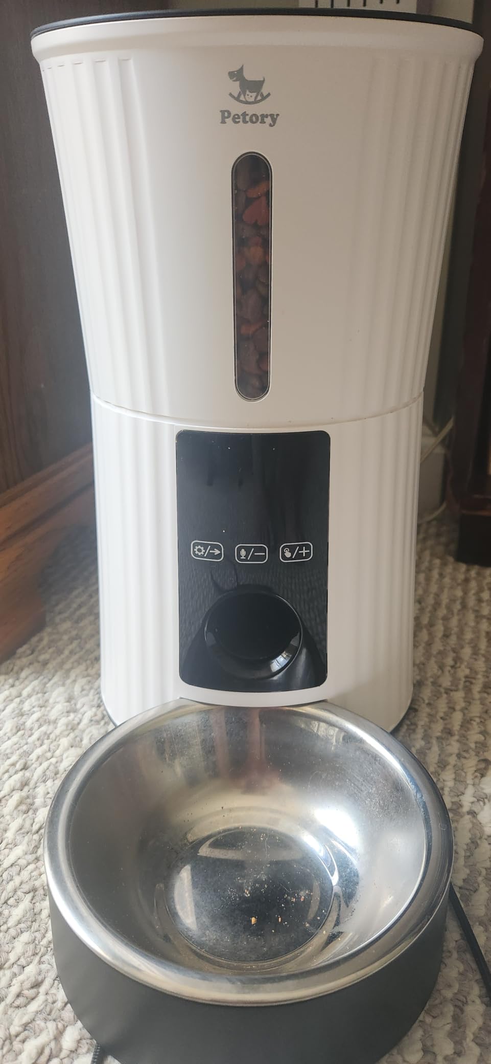 Petory Timed Automatic Cat Feeder - 4L Dry Food Dispenser for Cats and Dogs customer photo 2