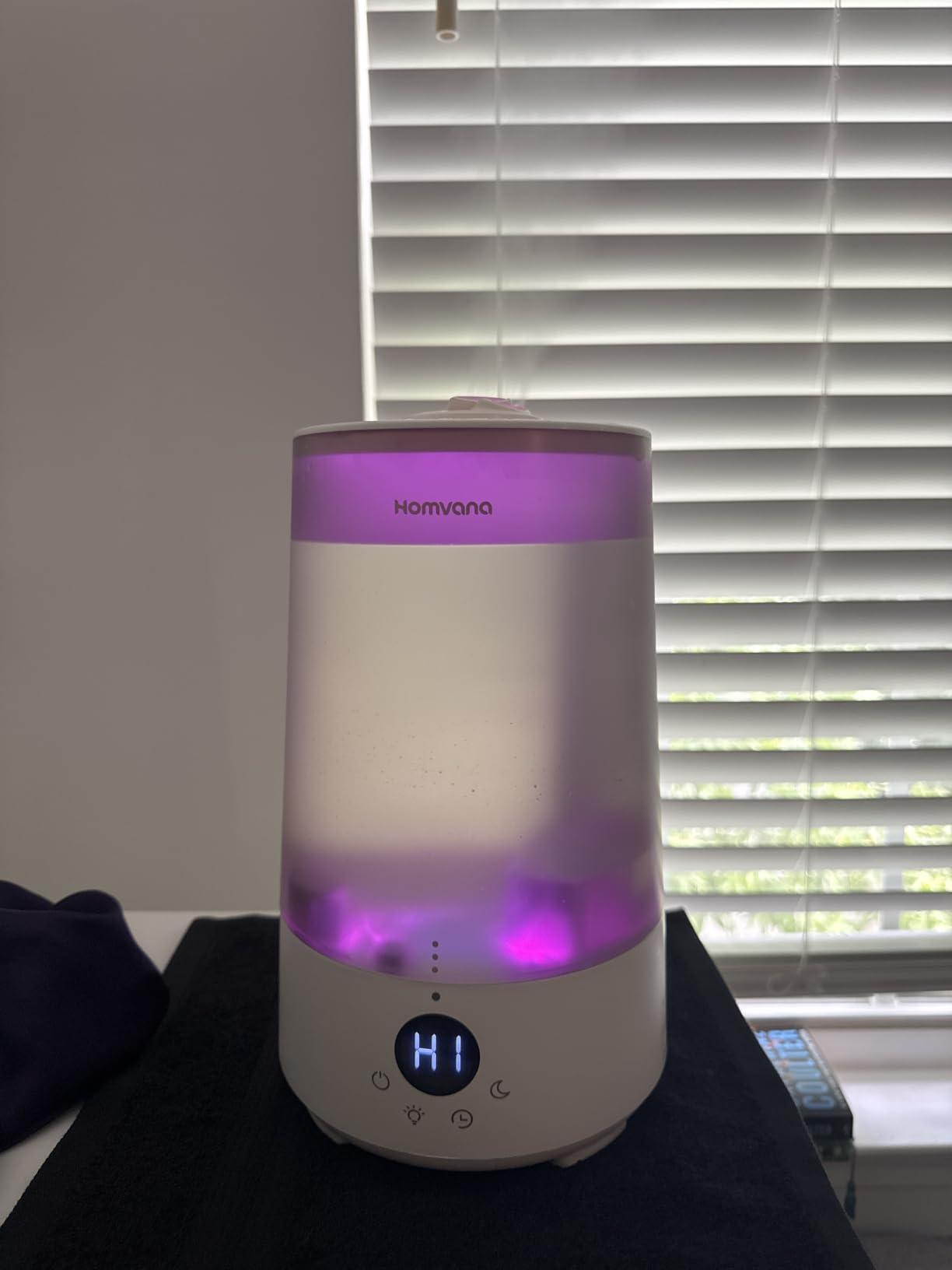 Homvana Top-Fill Cool Mist Humidifiers for Bedroom, Large Room(3.6L,Grey) customer photo 2
