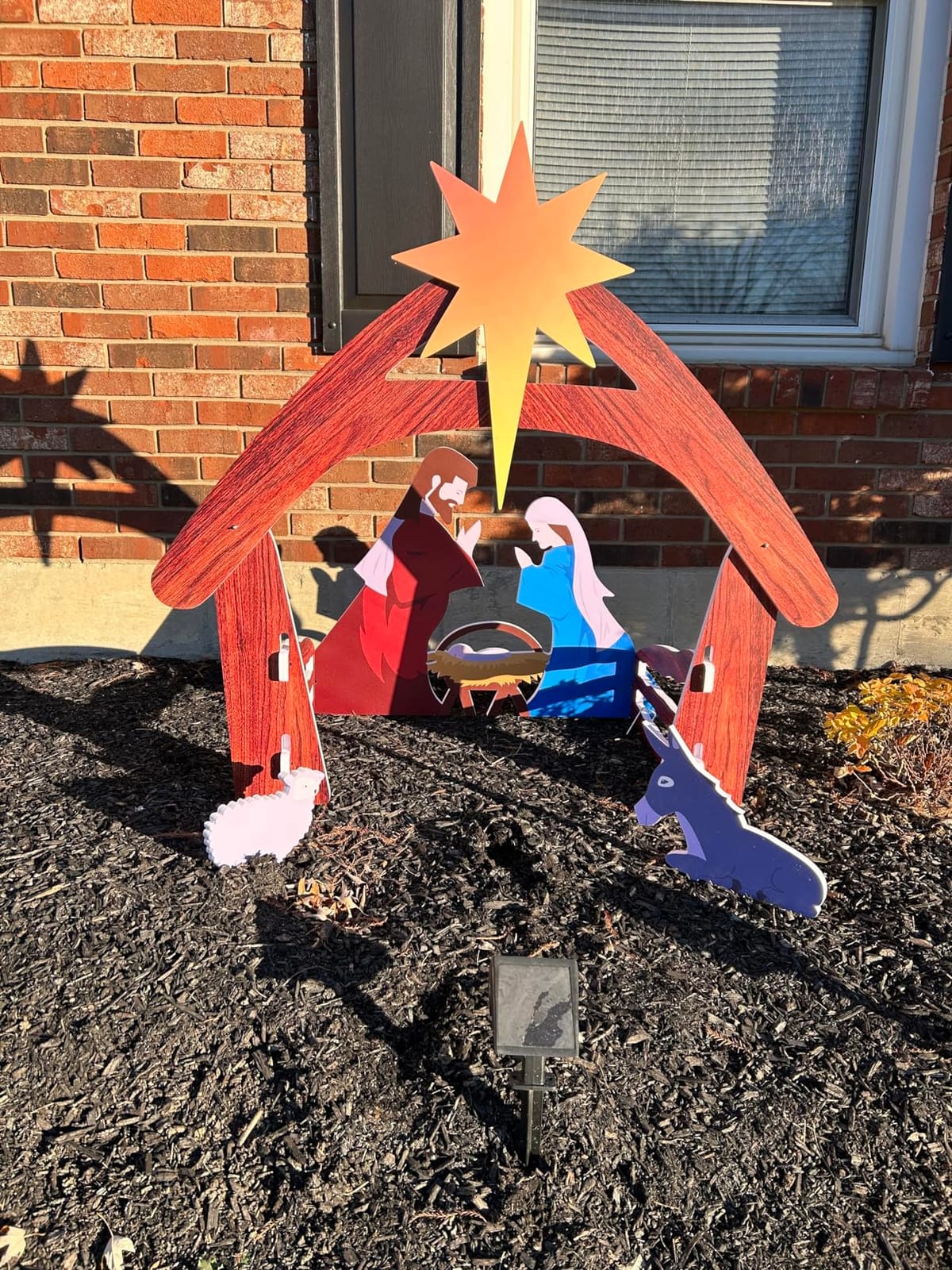 VINGLI Outdoor Nativity Scene, Weatherproof Nativity Sets for Christmas Outdoor Decor, Large Holy Family Nativity Set Outside Display Christmas Decorations for Front Yard and Lawn-White customer photo 2