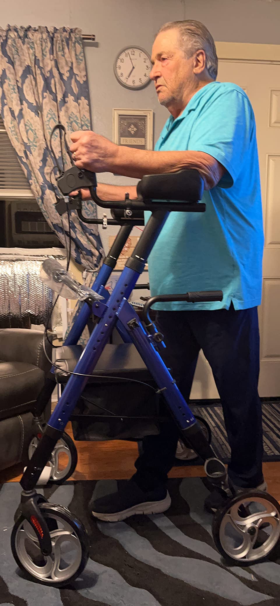 Vive Bariatric Upright Walker with Seat - Heavy Duty Senior Stand Up customer photo 1