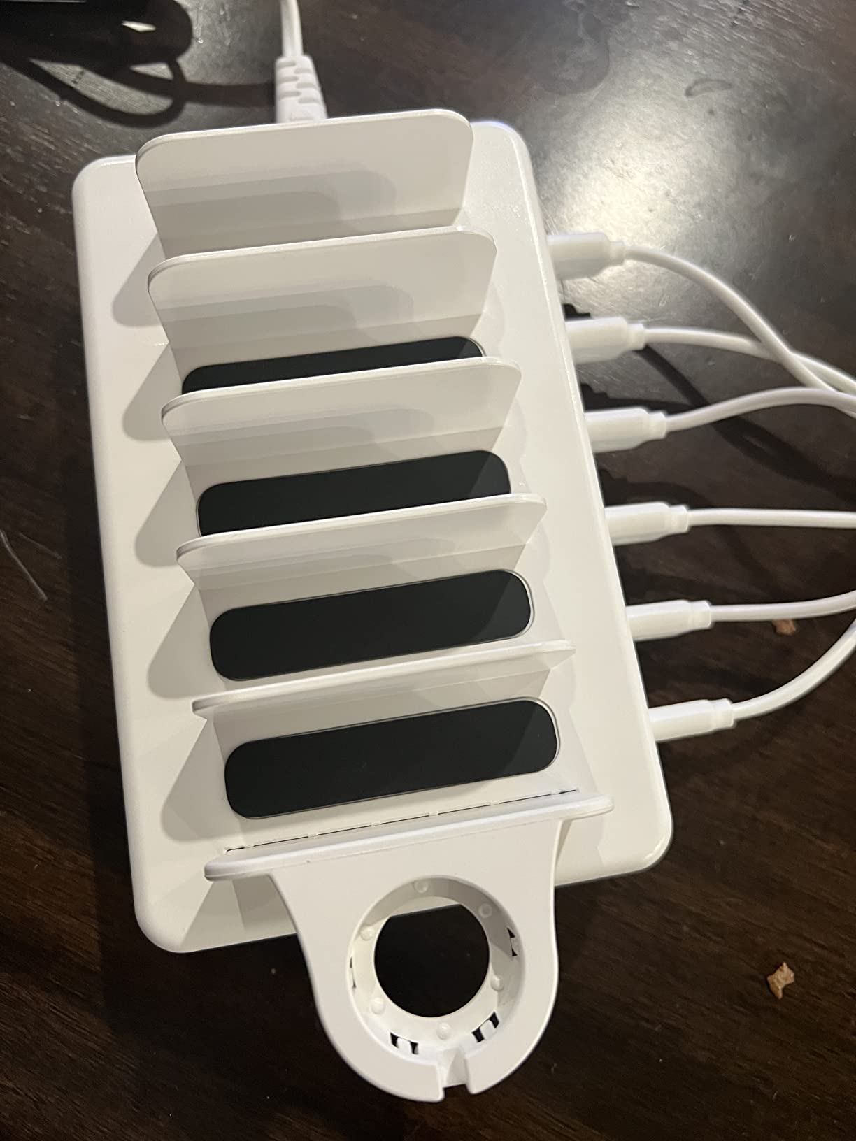 Charging Station for Multiple Devices, 50W 6 Ports Charging Dock with Stand customer photo 1