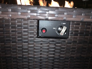 Propane Fire Pit Table,44 Inch 55000 BTU Outdoor Gas Fire Pit Rectangular with Glass Wind Guard for Outside Patio Deck (Gray-Aluminum Top) customer photo 1