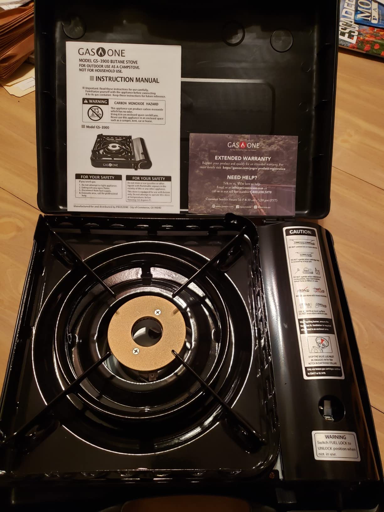 GasOne 15,000 BTU Propane or Butane Stove Dual Fuel Stove Portable Camping Stove - Patented - with Carrying Case Great for Emergency Preparedness Kit customer photo 2